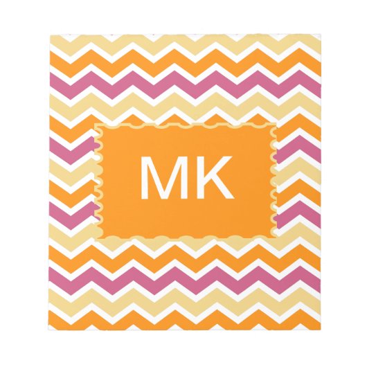 Bloc-note ZigZag tribale dynamique (Devant)