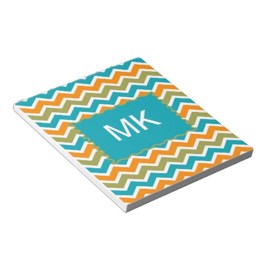 Bloc-note Zigzag, une tribu dynamique de Peacock (Incliné)