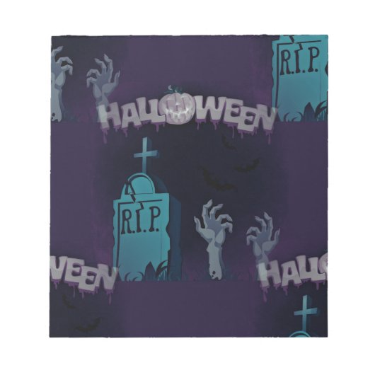 Bloc-note zombie halloween (Devant)