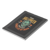 Bloc-note Zombies d'Halloween Ont Mangé Mon Cerveau (Tourné)