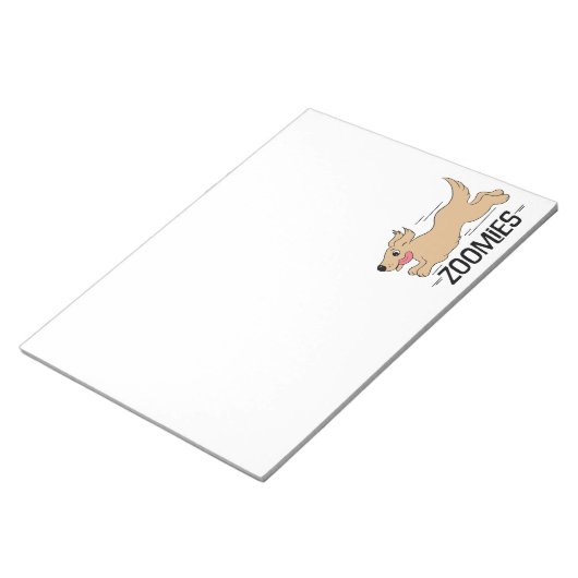 Bloc-note Zoomies de chien drôle (Incliné)