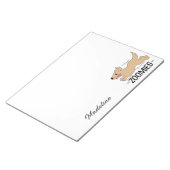 Bloc-note Zoomies de chien personnalisées (Incliné)