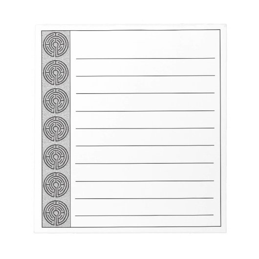 Bloc-notes 5,5x6 LABYRINTH VII + lignes (Devant)