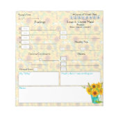 Bloc-notes 5 et 1 Journal des aliments (Devant)