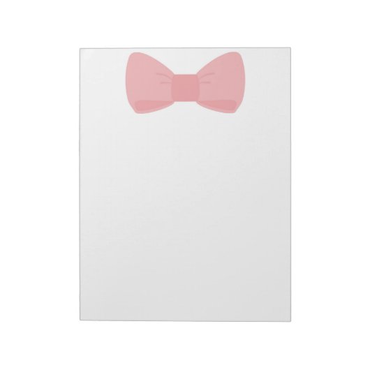 Bloc-notes à arc rose doux (Tourné)