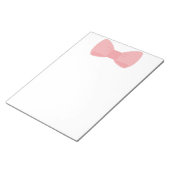 Bloc-notes à arc rose doux (Incliné)