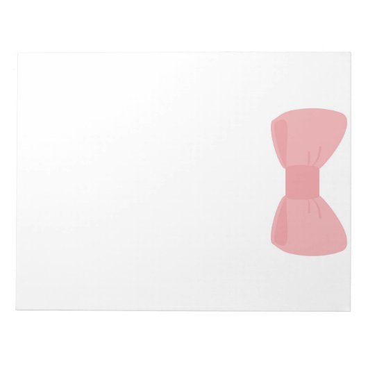 Bloc-notes à arc rose doux (Devant)