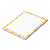 Bloc-notes à bordure soleil doré (Tourné)