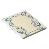 Bloc-notes à cadre Art nouveau floral (Incliné)
