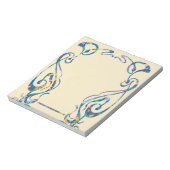 Bloc-notes à cadre Art nouveau floral (Tourné)