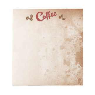 Bloc-notes à café