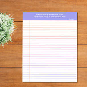 Bloc-notes à carreaux Ombre rose, violet, bleu et 