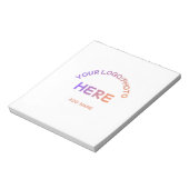 Bloc-notes à détacher avec texte de logo d'école p (Tourné)