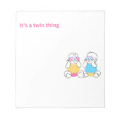 Bloc-notes à deux éléments (Devant)