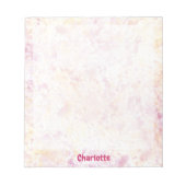 Bloc-notes à éclaboussures et gouttes d'aquarelle (Devant)