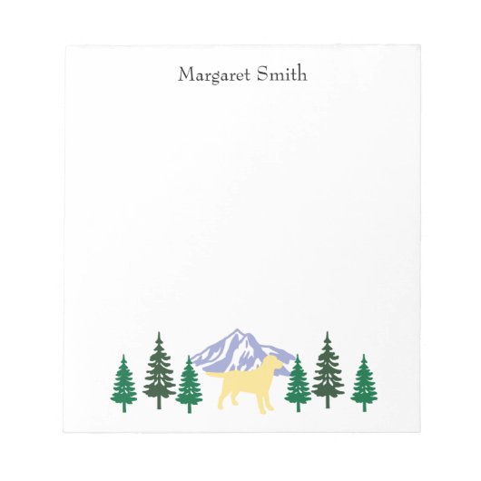 Bloc-notes À feuillage persistant Arbres du Labrad (Devant)