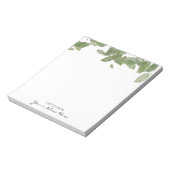 Bloc-notes à feuille verte personnalisée (Tourné)