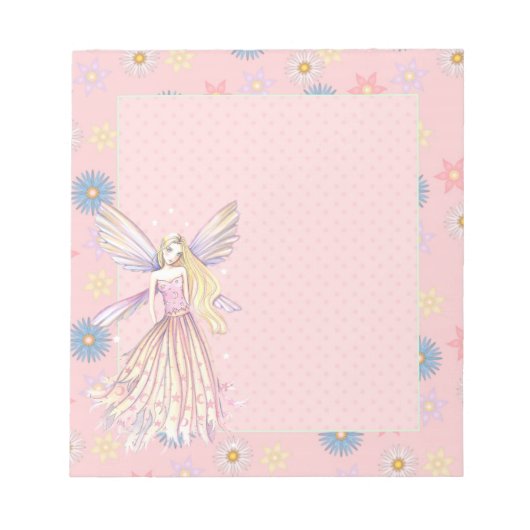 Bloc-notes à fleur rose (Devant)