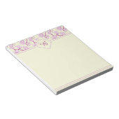 Bloc-notes à fleurs roses (Incliné)