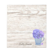 Bloc-notes à hydrangea et pichet (Devant)