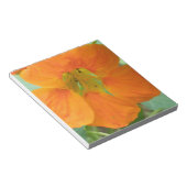 Bloc-notes à jolie fleur de Nasturtium orange (Incliné)