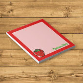 Bloc-notes à l'icône de fraise
