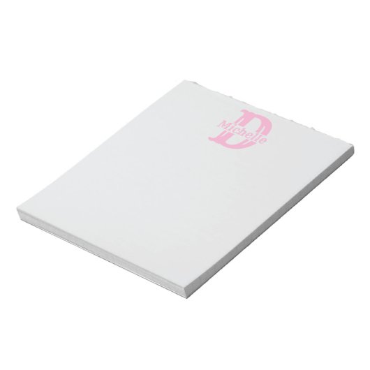 Bloc-notes à monogramme personnalisé - Créez vos p (Tourné)