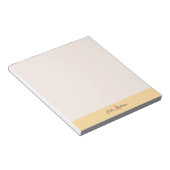 Bloc-notes à monogramme rose et jaune (Incliné)