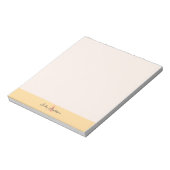 Bloc-notes à monogramme rose et jaune (Tourné)