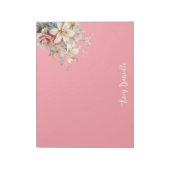 Bloc-notes à motif de bouquet floral printanier co (Tourné)