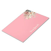 Bloc-notes à motif de bouquet floral printanier co (Incliné)