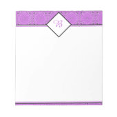 Bloc-notes à motif oriental violet (Devant)