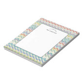 Bloc-notes à motif rétro pour note de l'enseignant (Tourné)