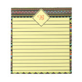 Bloc-notes à motif tribal (Devant)