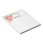 bloc-notes à notes florales (Incliné)