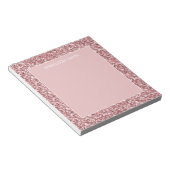 Bloc-notes à paillettes rose scintillant brillant  (Incliné)