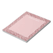 Bloc-notes à paillettes rose scintillant brillant  (Tourné)
