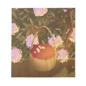 Bloc-notes à panier de framboises de l'heure dorée (Devant)