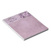 Bloc-notes à petites lignes de Lavender Floral per (Incliné)