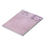 Bloc-notes à petites lignes de Lavender Floral per (Tourné)