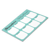 Bloc-notes à planification hebdomadaire simple per (Incliné)