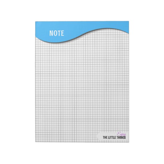 Bloc-notes à points en grille "Profitez des petite (Tourné)