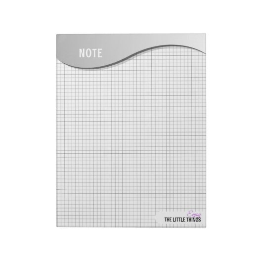 Bloc-notes à points en grille "Profitez des petite (Tourné)