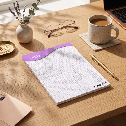 Bloc-notes à points en grille "Profitez des petite