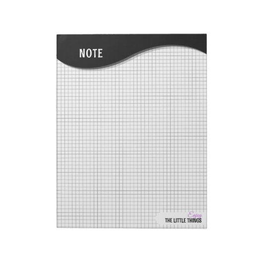 Bloc-notes à points en grille "Profitez des petite (Tourné)
