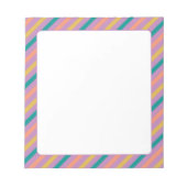 Bloc-notes à rayures colorées (Devant)