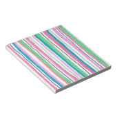 Bloc-notes à rayures multicolores (Incliné)