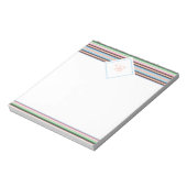 bloc-notes à rayures pastel serape (Tourné)