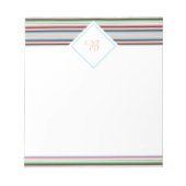 bloc-notes à rayures pastel serape (Devant)