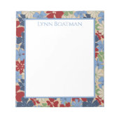 Bloc-notes à teintes profondes florale éparpillées (Devant)